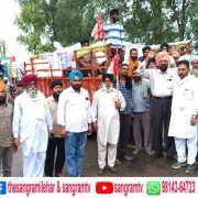ਪੀੜਤ ਲੋਕਾਂ ਦੇ ਅੰਗ ਸੰਗ ਜਾ ਕੇ ਆਗੂਆਂ ਨੇ ਮੁਆਵਾਜ਼ੇ ਦੀ ਕੀਤੀ ਮੰਗ